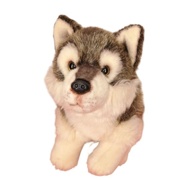Demdaco Nat & Jules 14" Plush Husky Stuffed Animal Toy - Picture 1 of 7